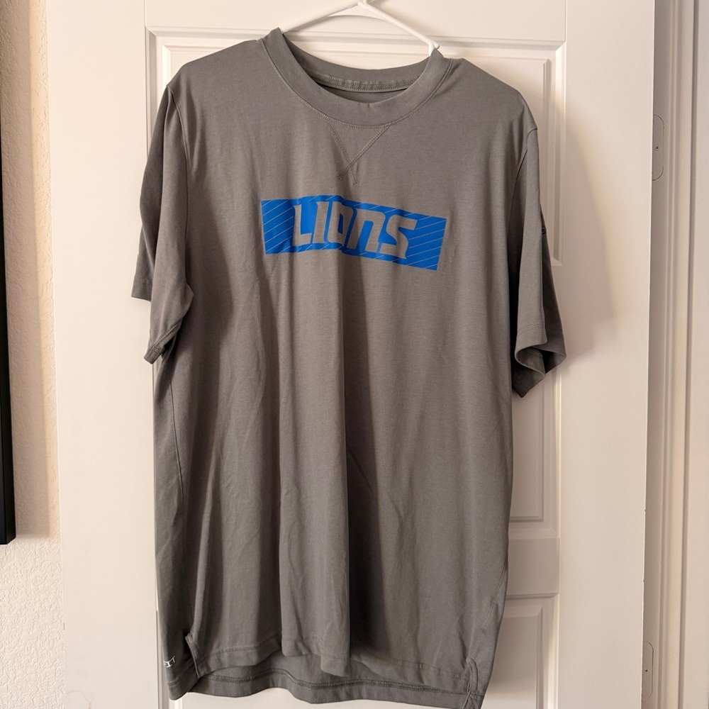 NFL Gray and Blue Lions Men's Tee